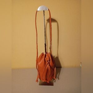 SGXELEAZAR Orange Mini Bucket Bag